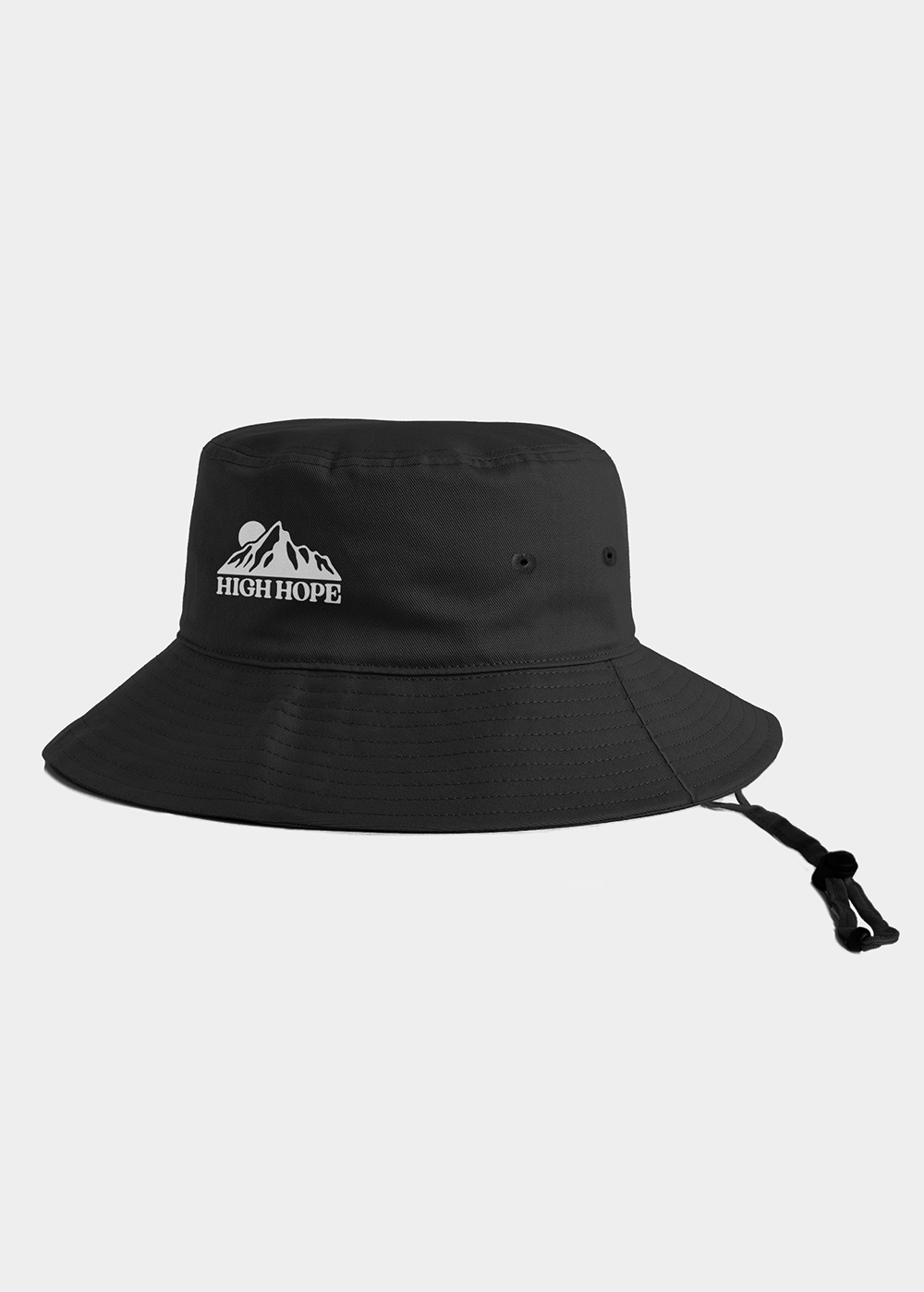Logo Wide Brim Bucket Hat