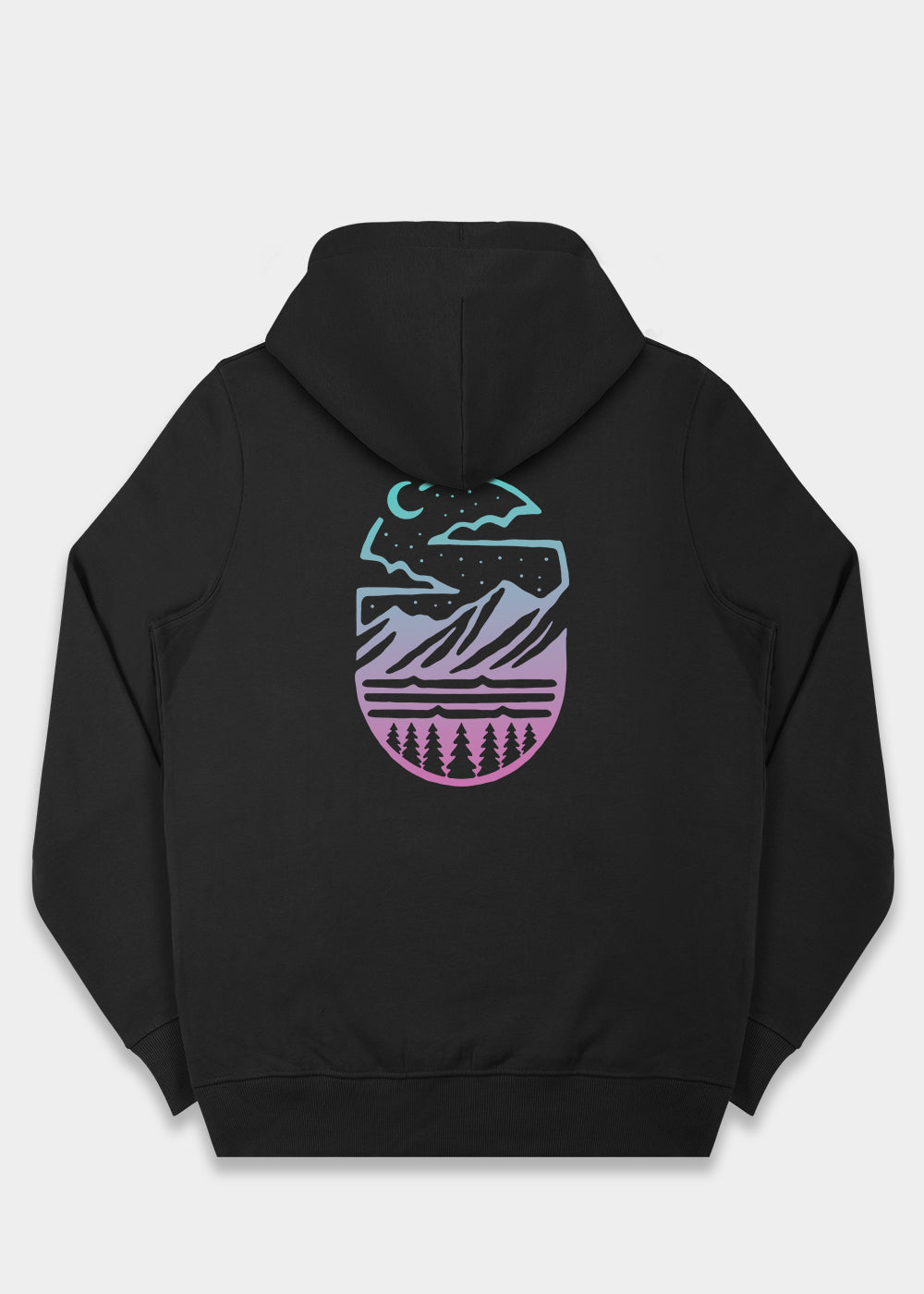 Midnight Mountains Hoodie / Back Print