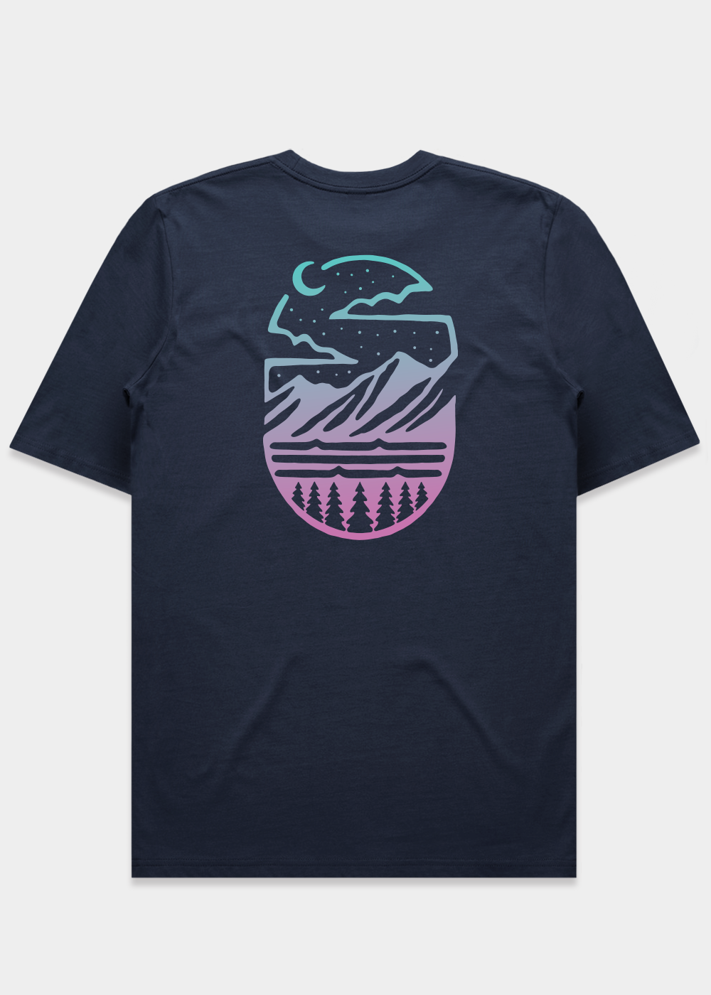 Midnight Mountains T-shirt / Back Print