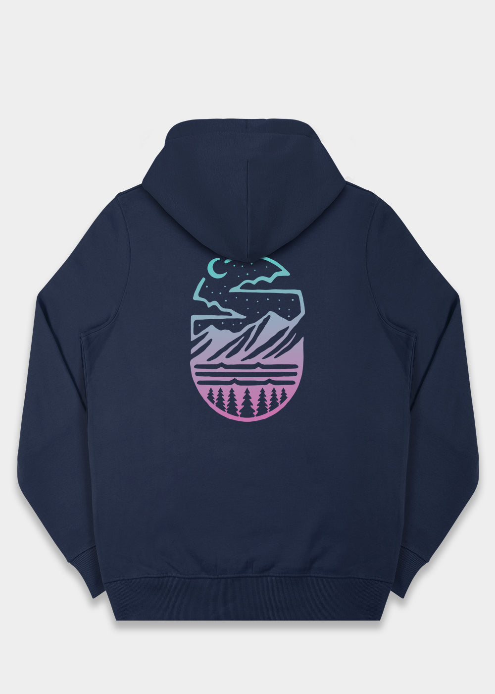 Midnight Mountains Hoodie / Back Print