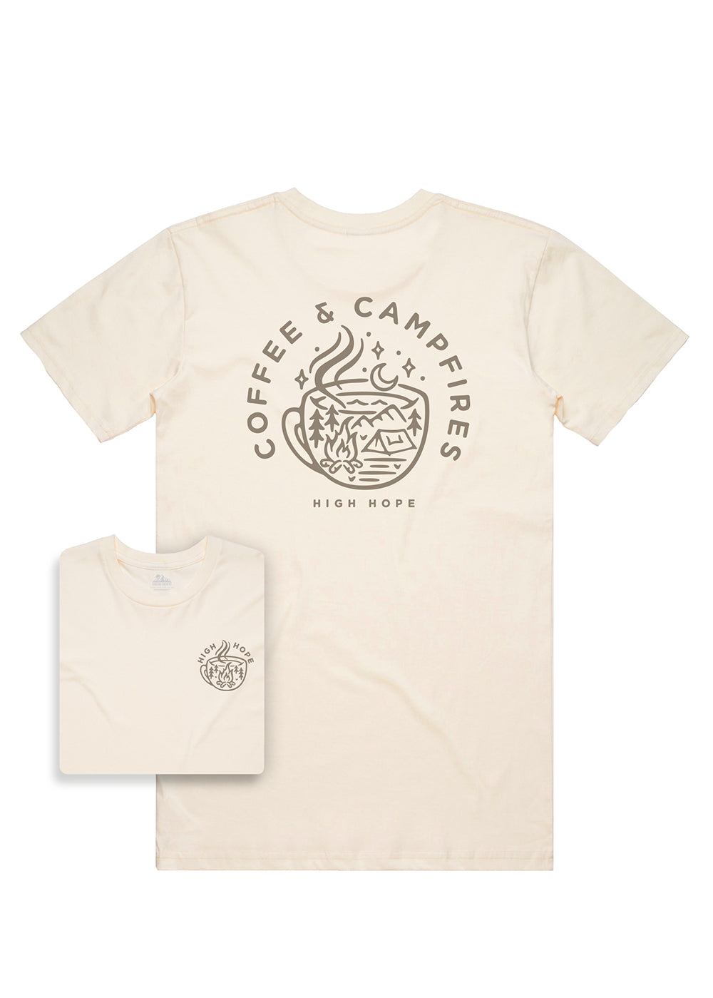 Coffee & Campfires T-shirt / Back Print