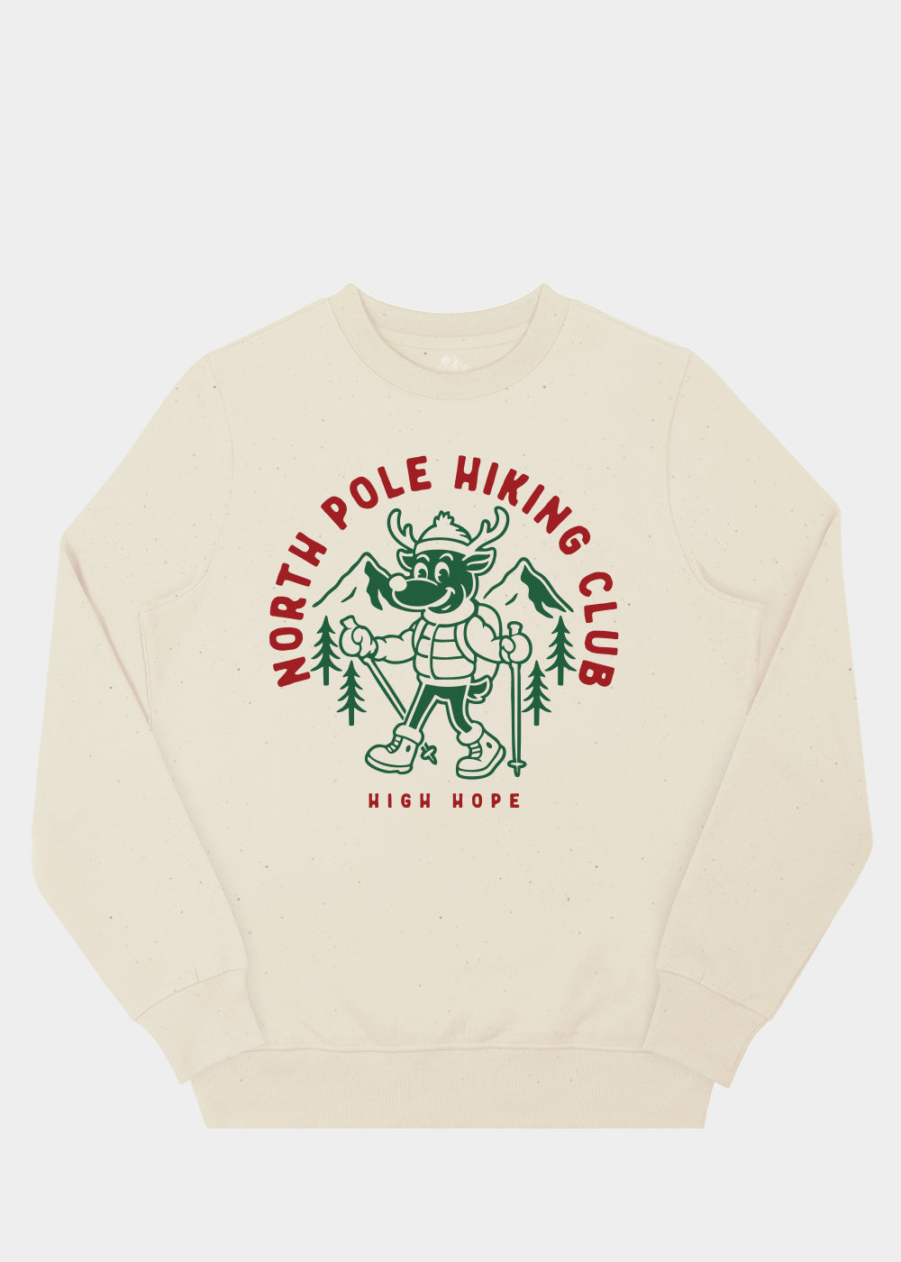 North Pole Hiking Club Sweatshirt / Front Print