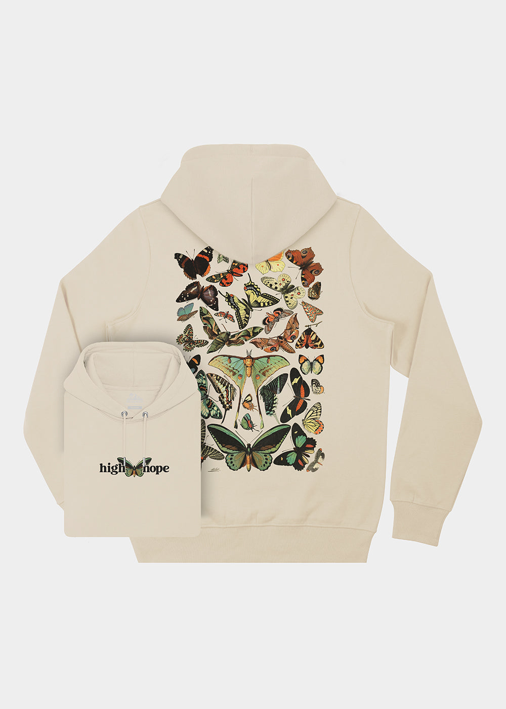 Papillons Hoodie / Back Print