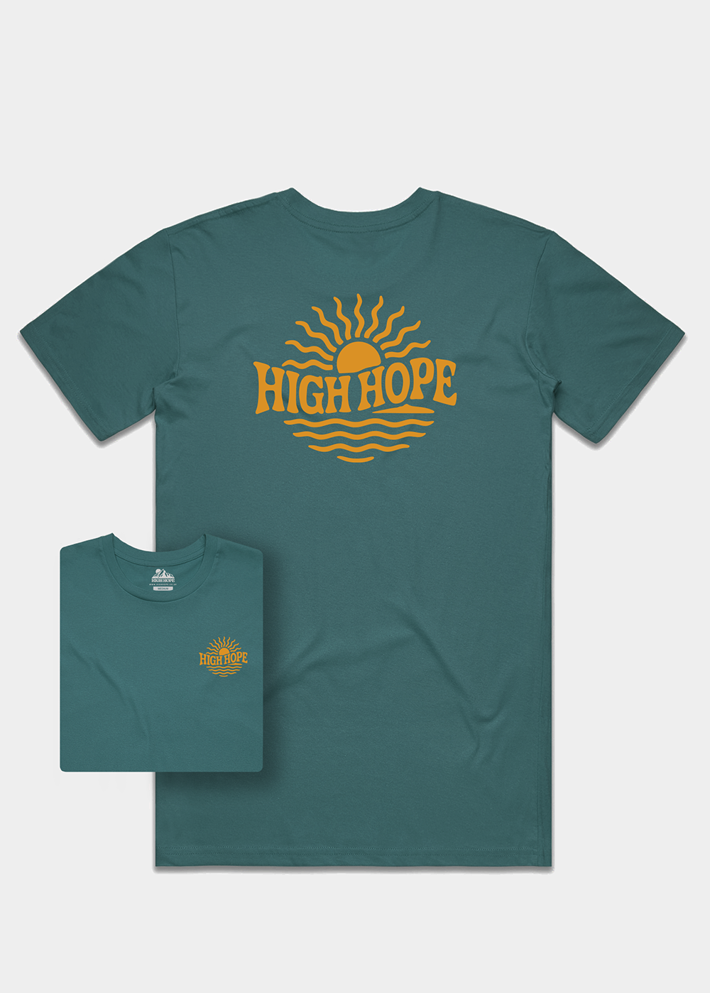 Rays & Waves T-shirt / Back Print