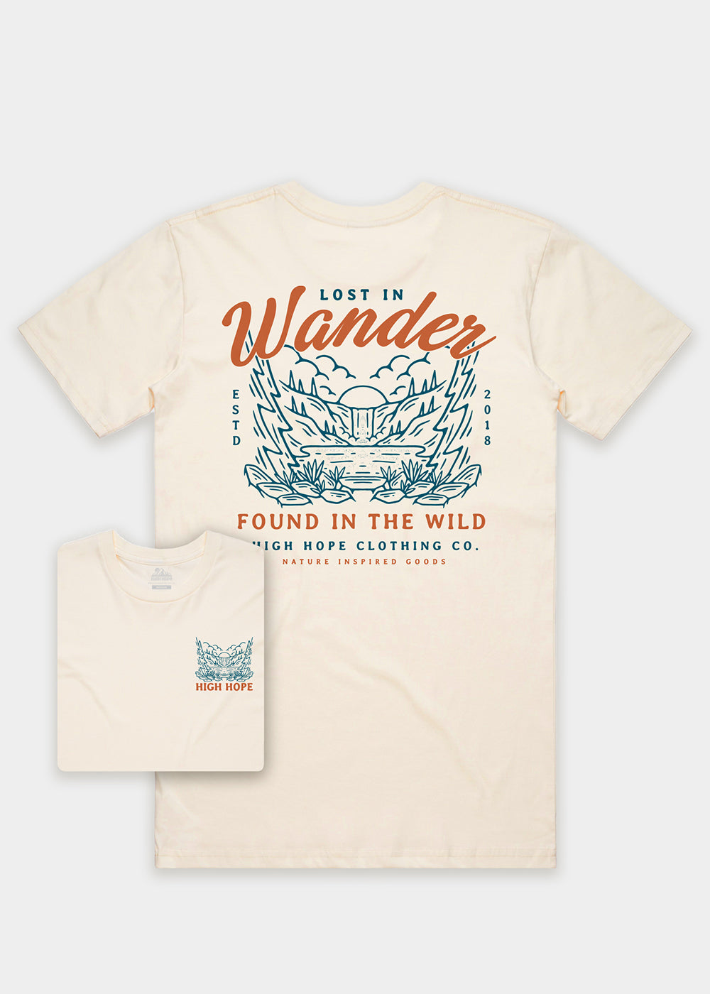 Wander T-shirt / Back Print