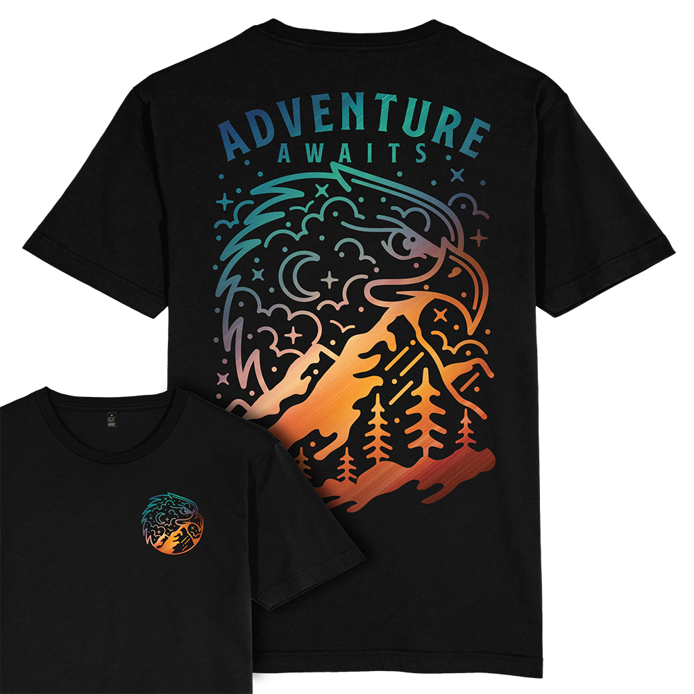 Adventure Awaits T-shirt / Back Print