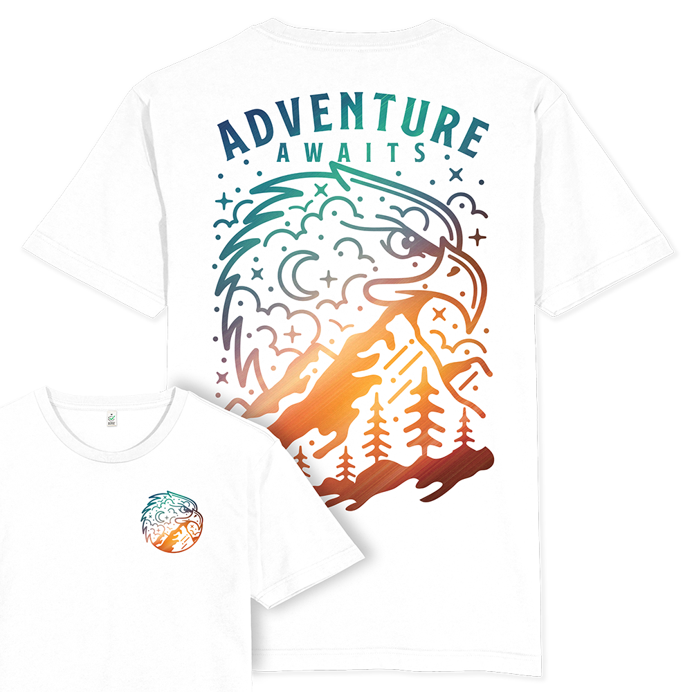 Adventure Awaits T-shirt / Back Print