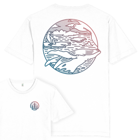 Antarctica Scene T-shirt / Back Print