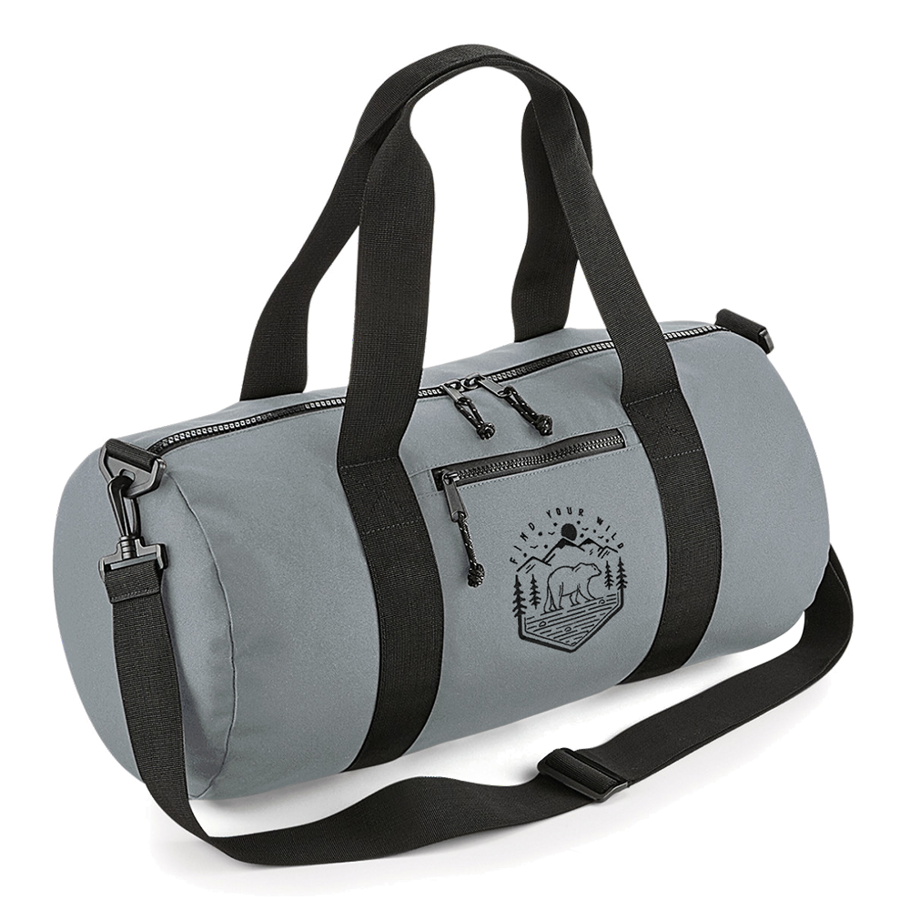 Recycled Find Your Wild Barrel Bag