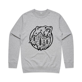Bear Scene Sweatshirt / Front Print