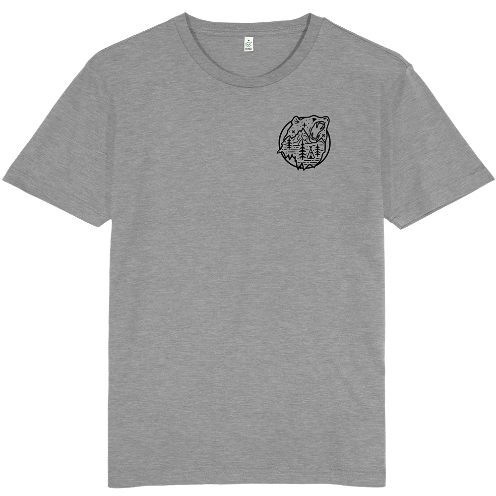 Bear Scene T-shirt / Pocket Print