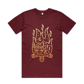 Campfire Scene T-shirt / Front Print