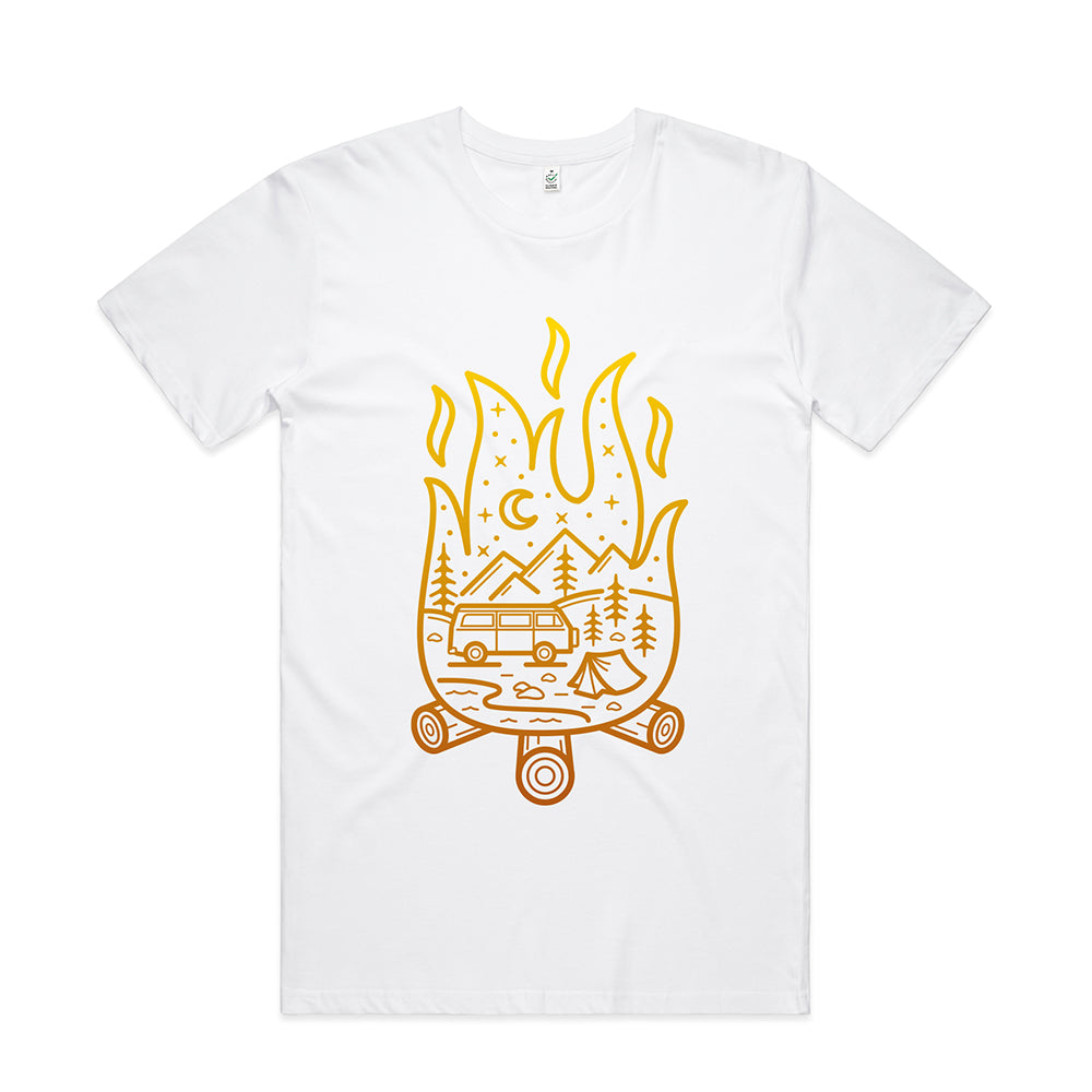Campfire Scene T-shirt / Front Print