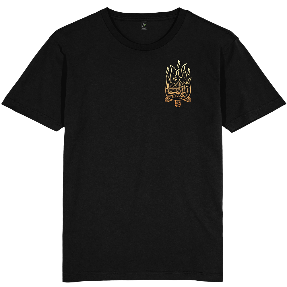 Campfire Scene T-shirt / Pocket Print