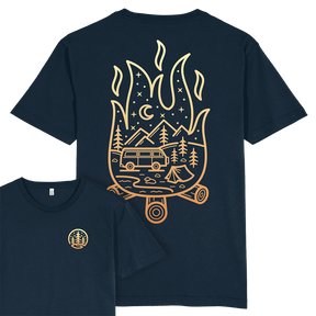 Campfire Scene T-shirt / Back Print