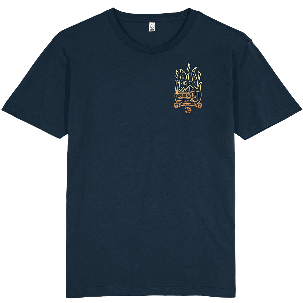 Campfire Scene T-shirt / Pocket Print