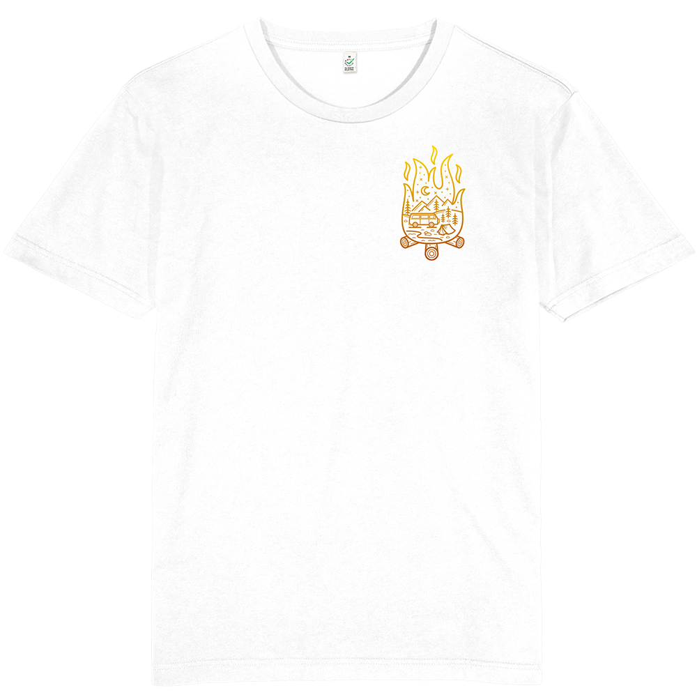 Campfire Scene T-shirt / Pocket Print