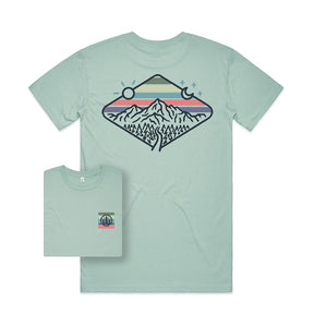 Day & Night Mountains T-shirt / Back Print