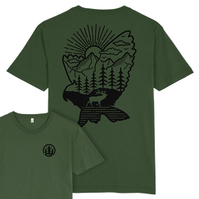 Deer & Owl T-shirt / Back Print