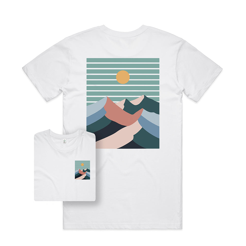 Distant Peaks T-shirt / Back Print