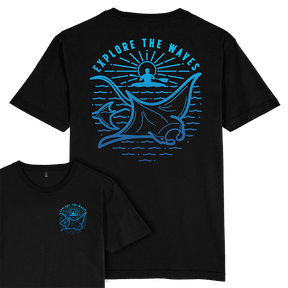 Explore the Waves T-shirt / Back Print