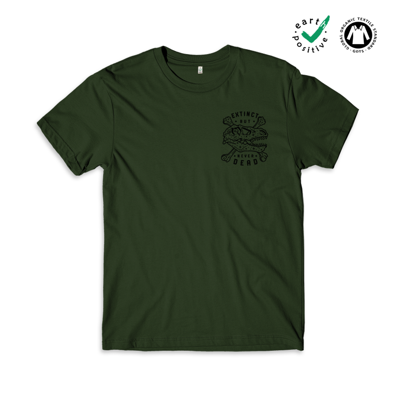 Extinct But Never Dead T-shirt / Pocket Print