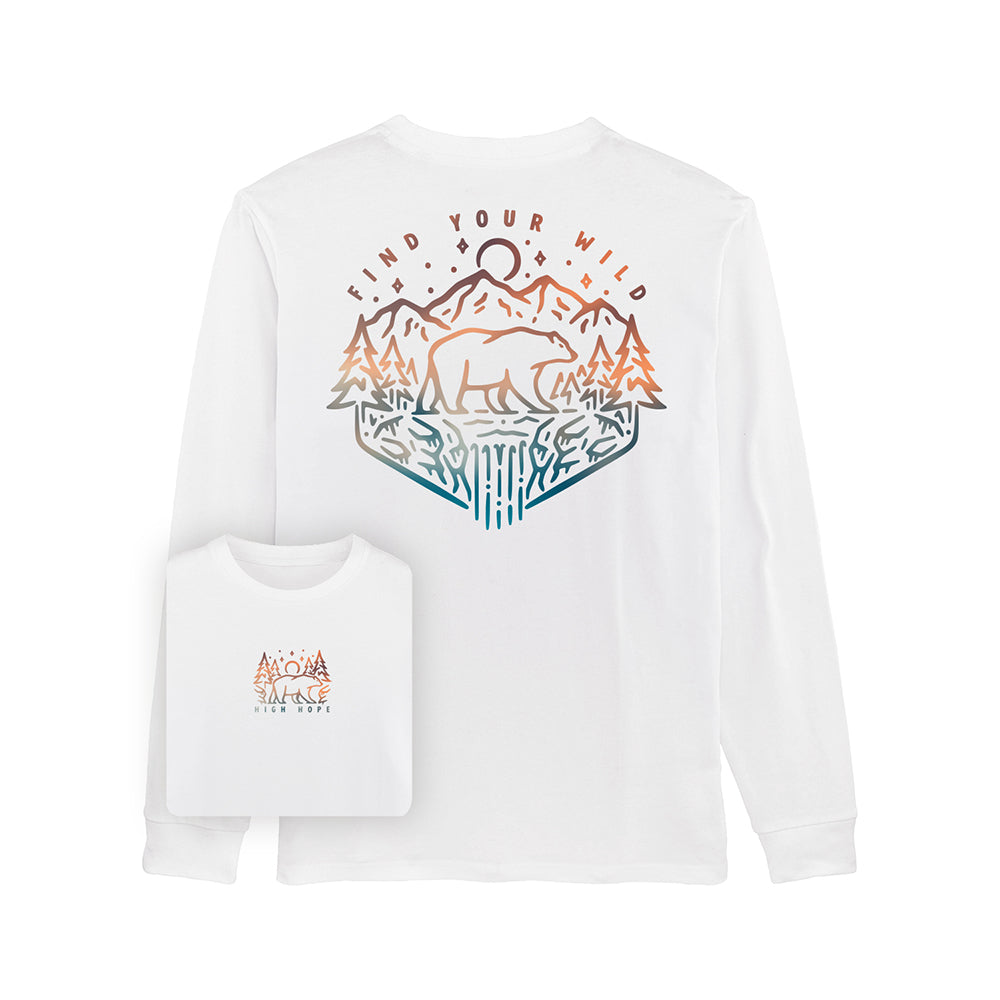 Find Your Wild Long Sleeve / Back Print