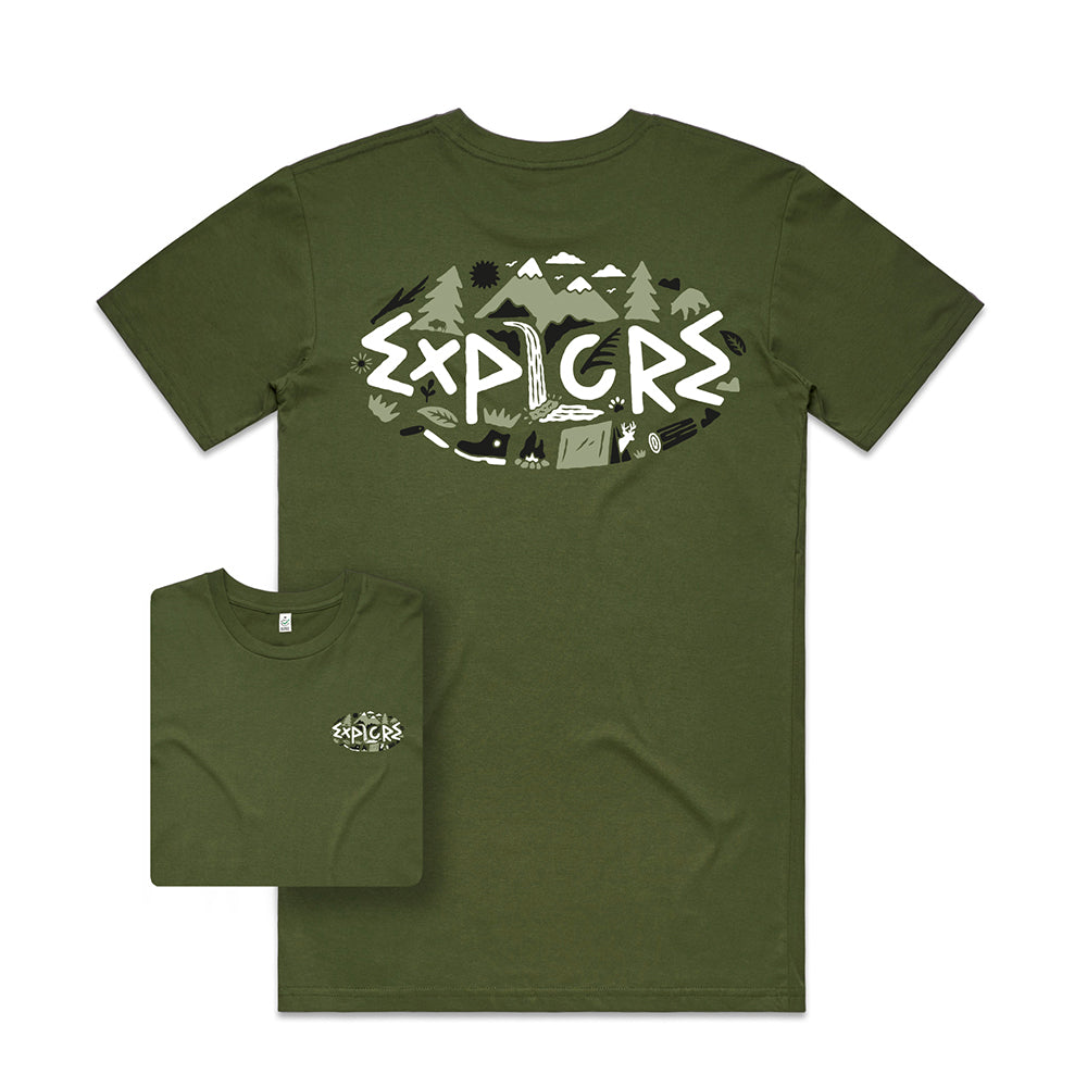 Montage Explore T-shirt / Back Print