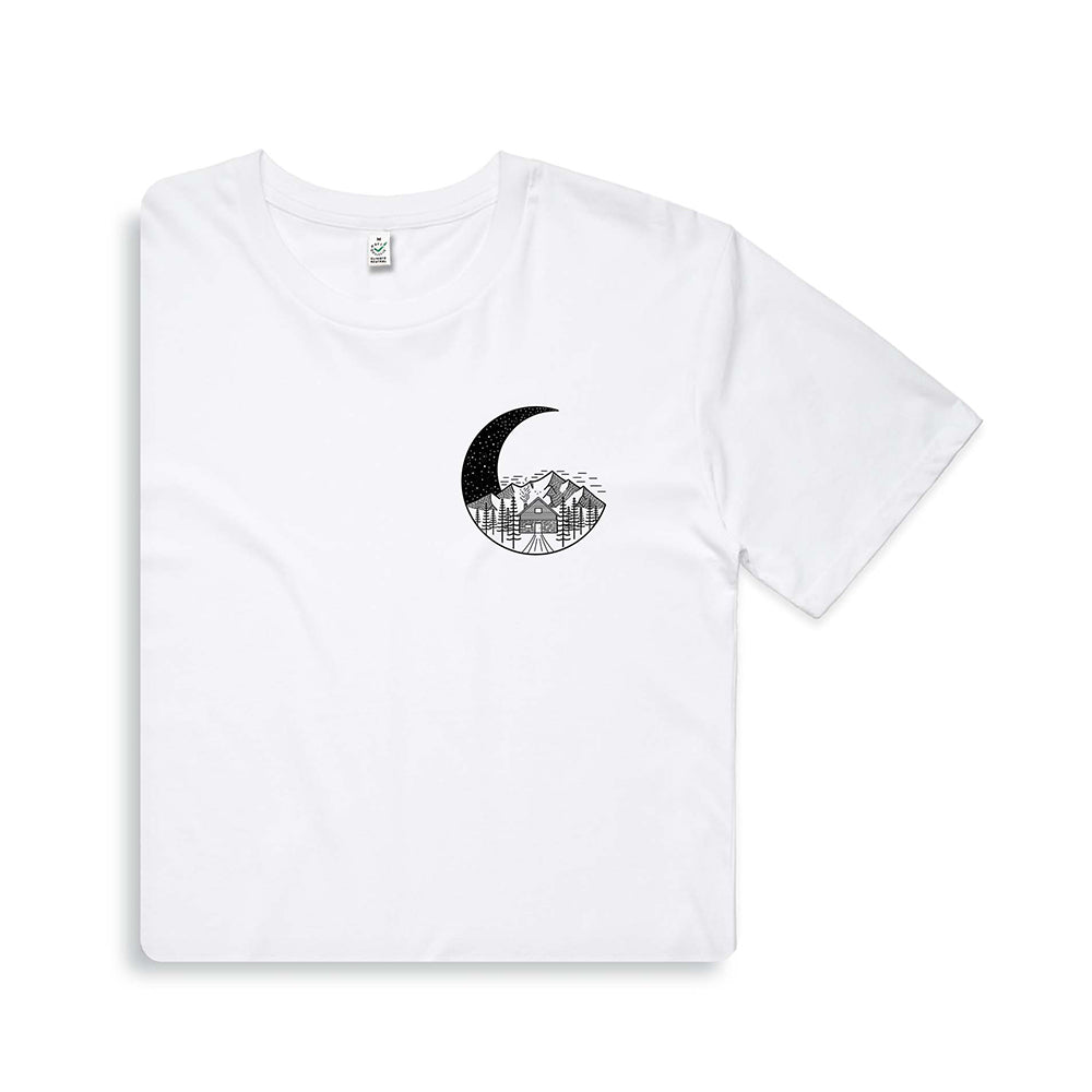 Moon Scene T-shirt / Pocket Print