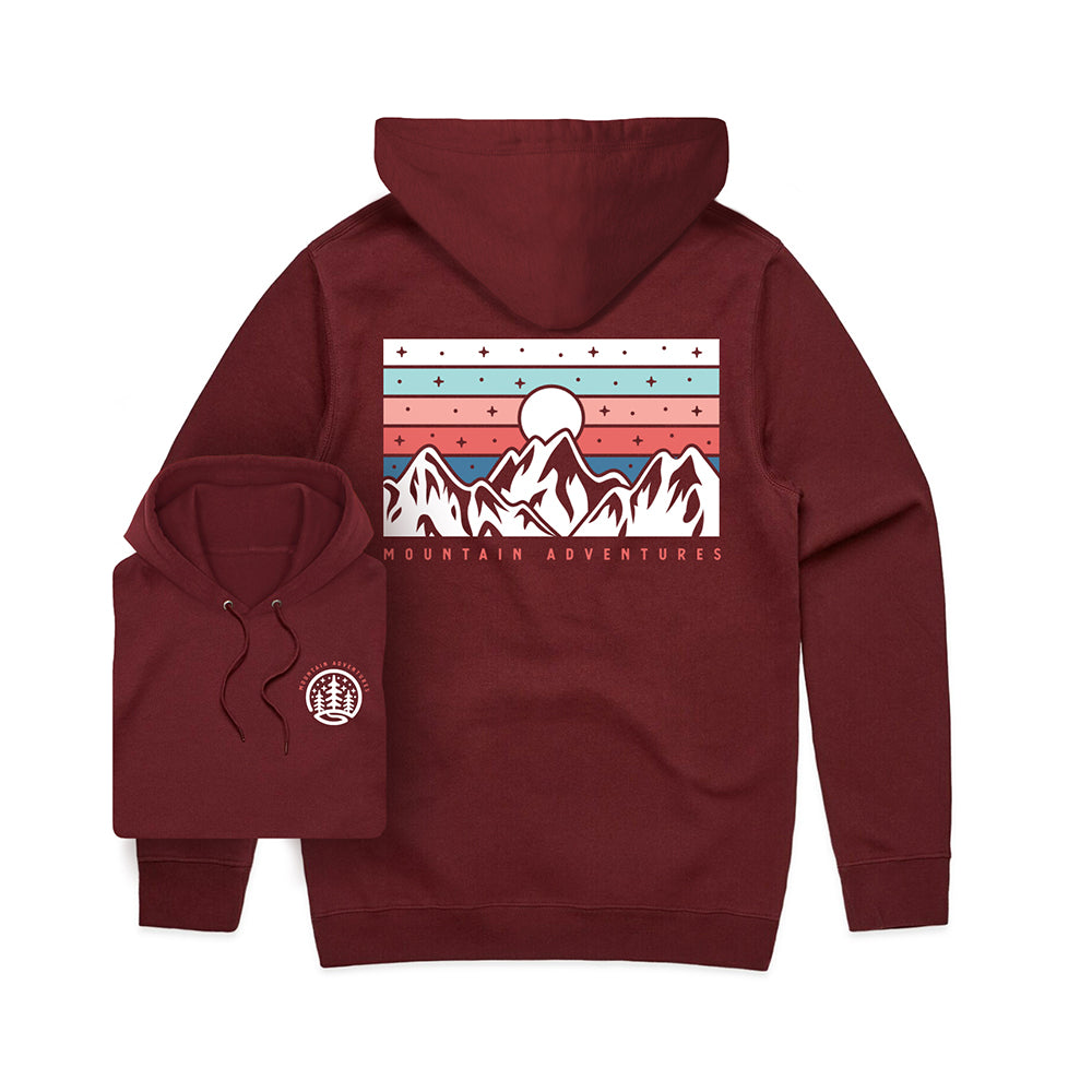 Pow Mountain Graphic Hoodie Outdoor Clothing and Apparel