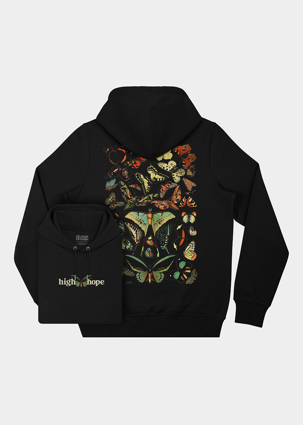 Papillons Hoodie / Back Print