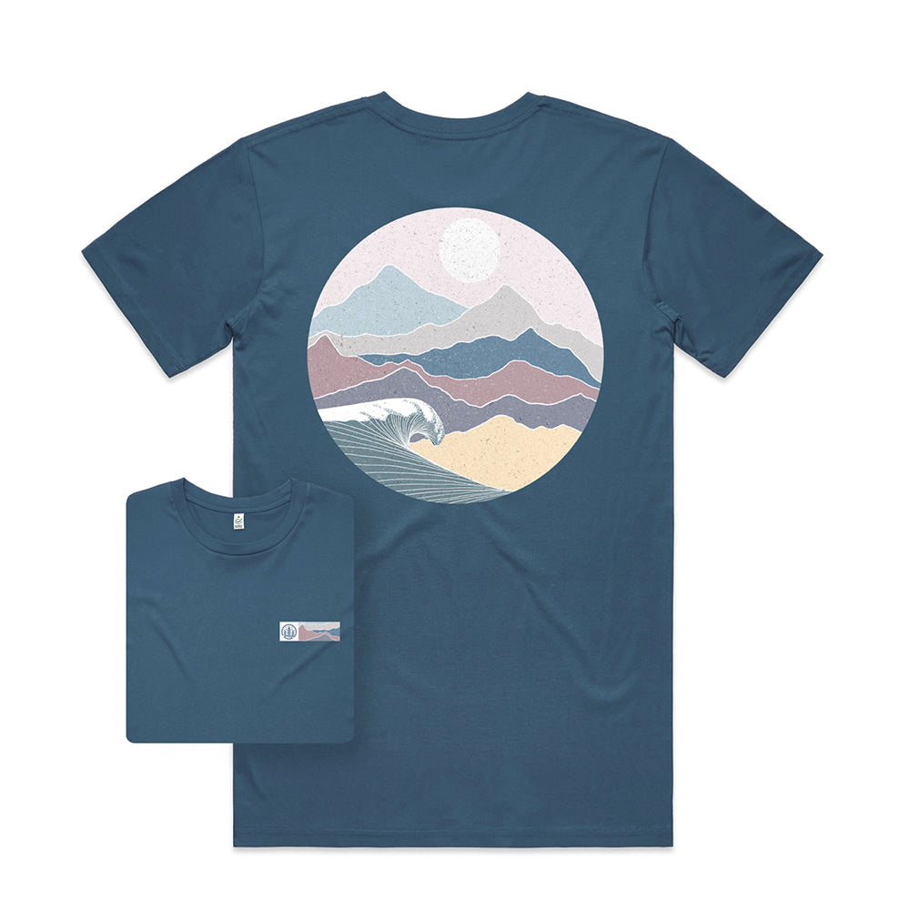 Round Wave T-shirt / Back Print