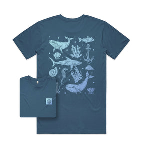 Sea Inspired T-shirt / Back Print