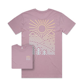 Sunshine Over Hills T-shirt / Back Print