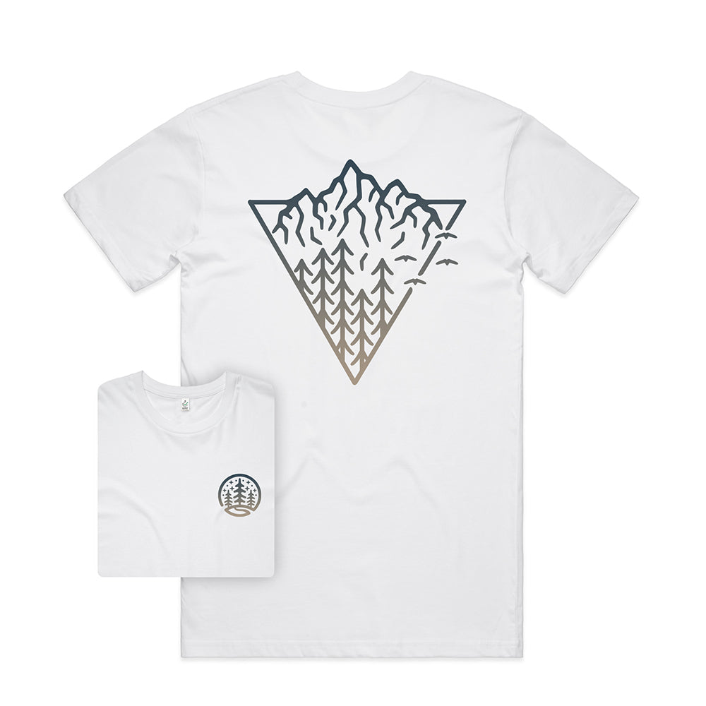 Triangle Mountain T-shirt / Back Print