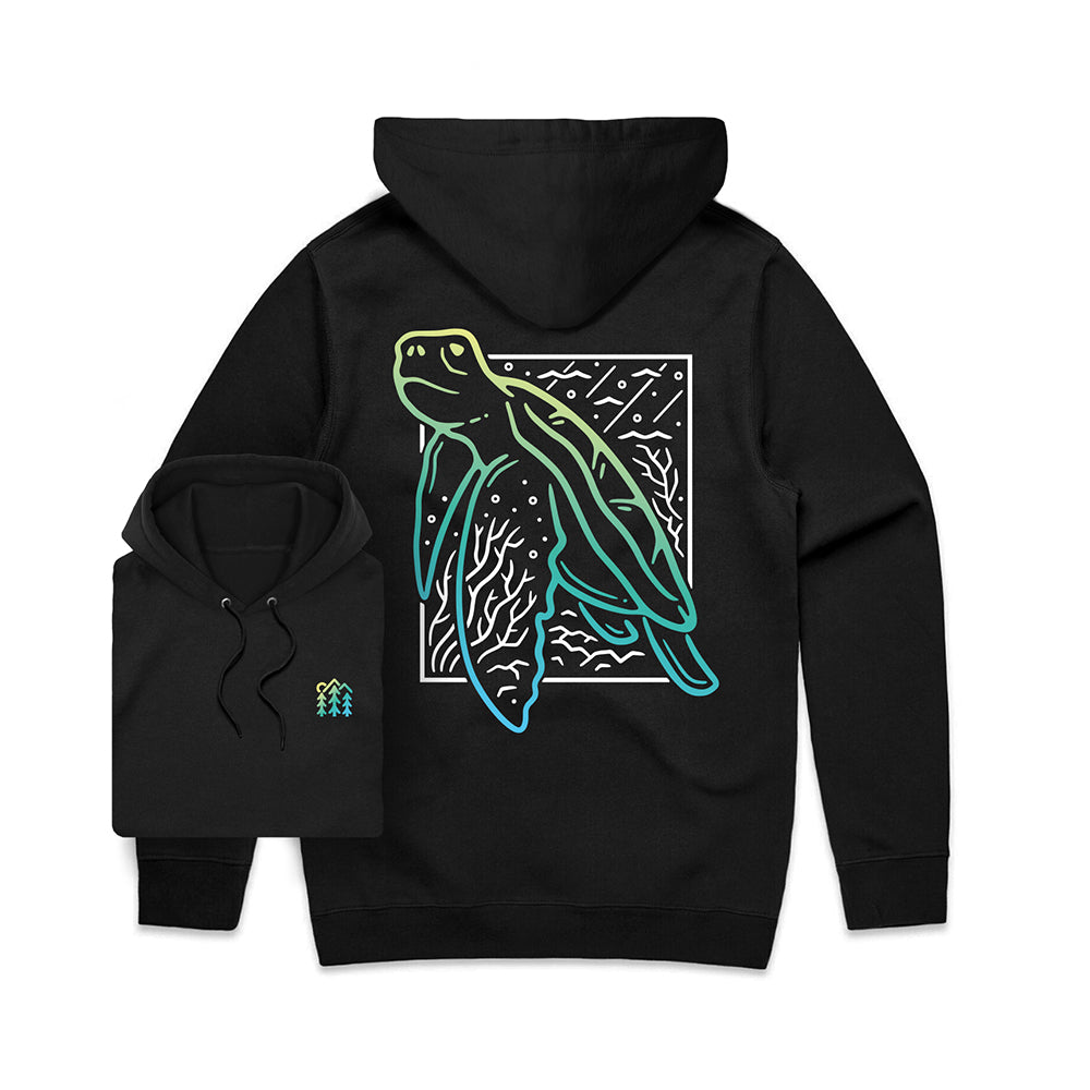 Turtle Scene Hoodie / Back Print