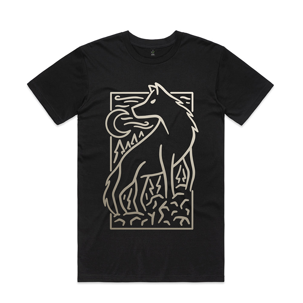 Wolf Scene T-shirt / Front Print