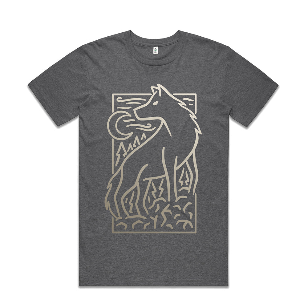 Wolf Scene T-shirt / Front Print
